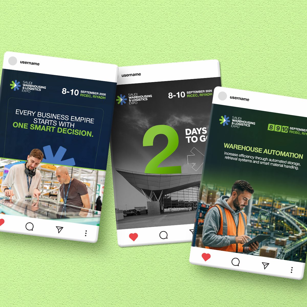 SWLE social campaign mockups